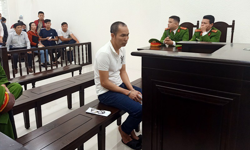 Bị cáo Tạc tại phiên toà sơ thẩm