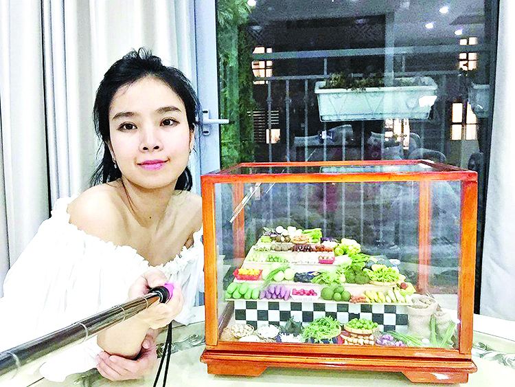 Set đồ ăn mini của Như Quỳnh làm (Ảnh:Q.A)