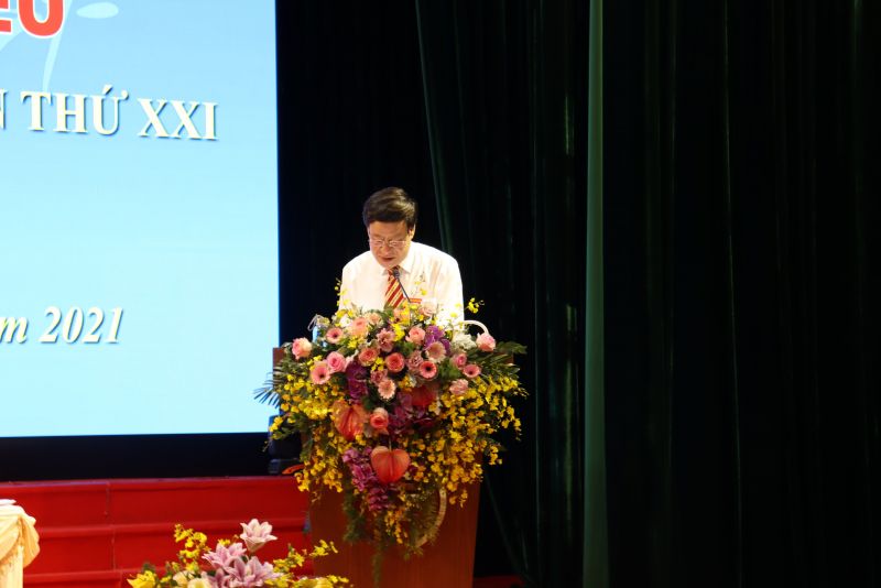 Đồng chí Lê Tiến Nhật - Bí thư huyện uỷ Thanh Trì phát biểu chỉ đạo tại Đại hội Đồng chí Lê Tiến Nhật - Bí thư huyện uỷ Thanh Trì phát biểu chỉ đạo tại Đại hội