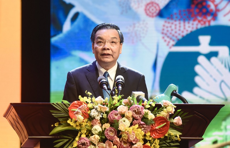 Chủ tịch UBND TP Hà Nội Chu Ngọc Anh phát biểu tại Chương trình