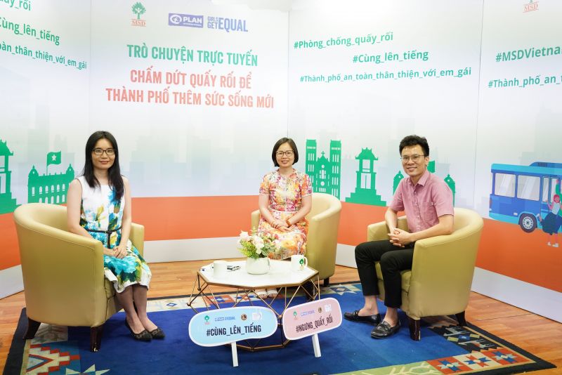Các diễn giả tham gia buổi trò chuyện “Chấm dứt quấy rối để thành phố thêm sức sống mới” chiều 20/6 Các diễn giả tham gia buổi trò chuyện “Chấm dứt quấy rối để thành phố thêm sức sống mới” chiều 20/6