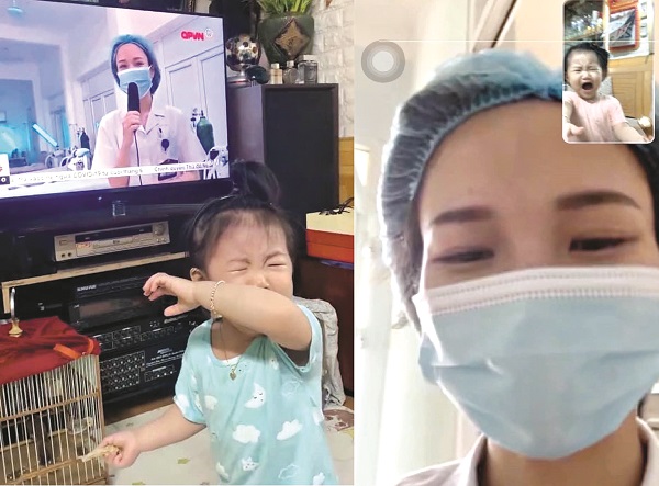 Nỗi nhớ gia đình giúp điều dưỡng Phùng Thị Hạnh thêm quyết tâmchiến đấu chống “giặc dịch” Covid-19 Nỗi nhớ gia đình giúp điều dưỡng Phùng Thị Hạnh thêm quyết tâmchiến đấu chống “giặc dịch” Covid-19