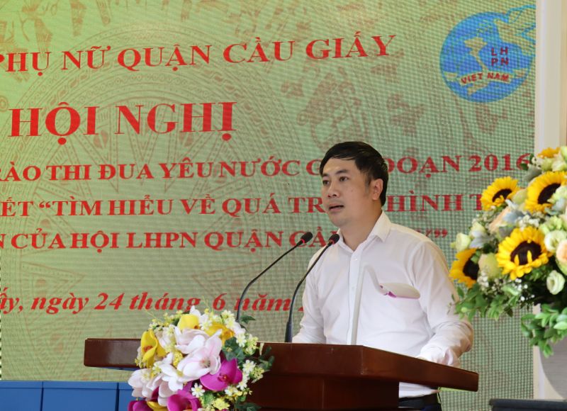 Đồng chí Ngô Ngọc Phương, Ủy viên thường vụ, Trưởng ban Dân vận Quận ủy Cầu Giấy Đồng chí Ngô Ngọc Phương, Ủy viên thường vụ, Trưởng ban Dân vận Quận ủy Cầu Giấy