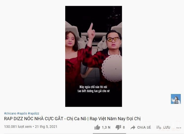 ‘Vợ chồng’ chị Ca Nô bắt rap chất lừ khiến cư dân mạng được dịp cười nghiêng ngả.