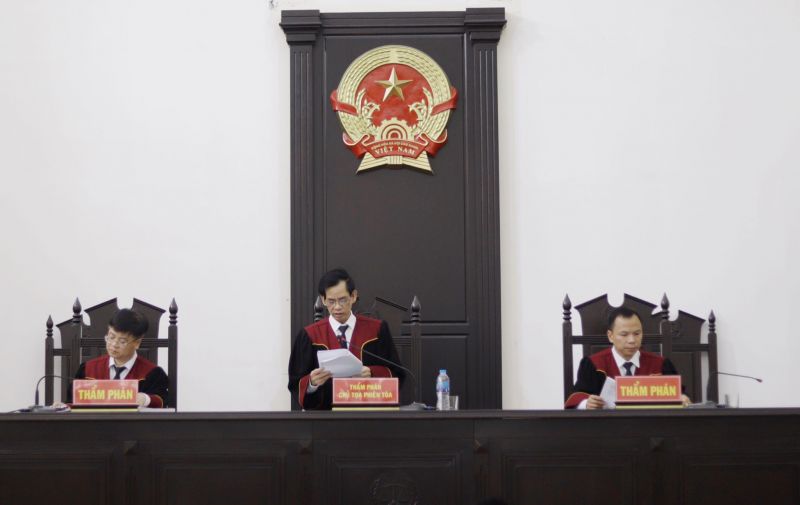 HĐXX phúc thẩm tuyên án HĐXX phúc thẩm tuyên án