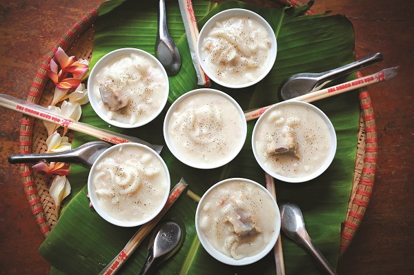 Cháo se ăn bằng đũa độc đáo Cháo se ăn bằng đũa độc đáo