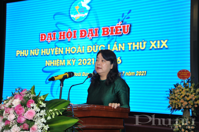 Đồng ch&iacute; Nguyễn Thị Thu Thủy ph&aacute;t biểu chỉ đạo Đại hội.