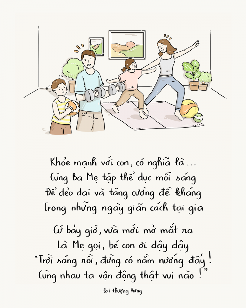 Bộ tranh thơ hưởng ứng chiến dịch "Bạn khỏe mạnh, Việt Nam khỏe mạnh" chiếm trọn tình cảm của cộng đồng mạng - ảnh 1