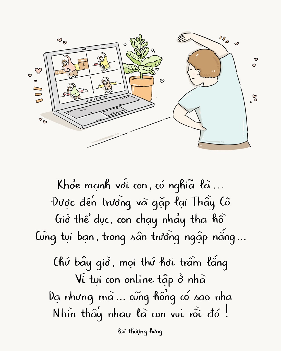 Bộ tranh thơ hưởng ứng chiến dịch "Bạn khỏe mạnh, Việt Nam khỏe mạnh" chiếm trọn tình cảm của cộng đồng mạng - ảnh 4