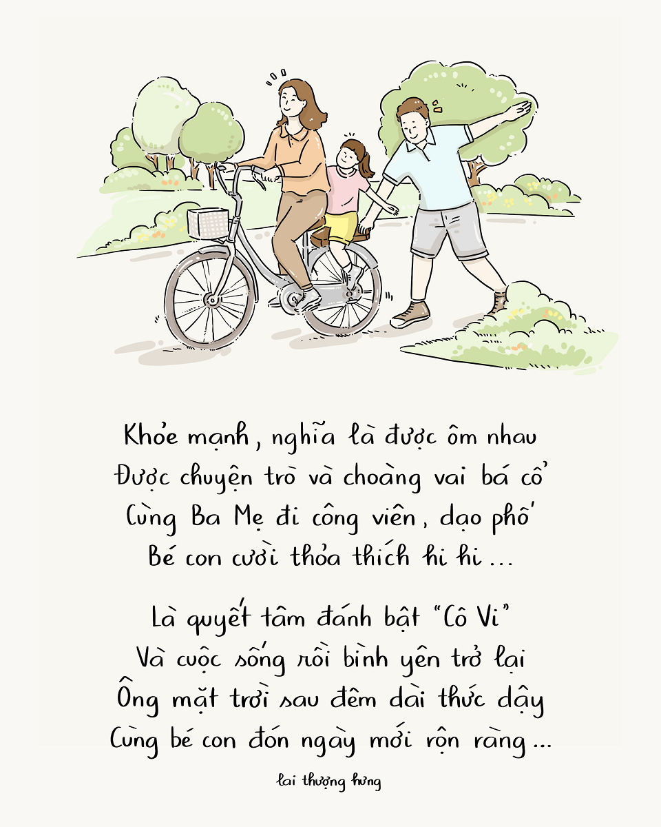 Bộ tranh thơ hưởng ứng chiến dịch "Bạn khỏe mạnh, Việt Nam khỏe mạnh" chiếm trọn tình cảm của cộng đồng mạng - ảnh 6