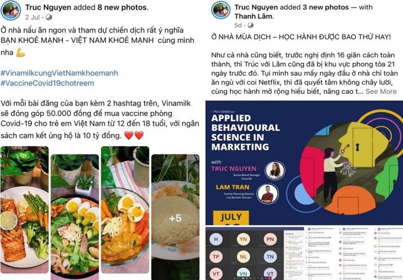 Trổ tài nấu ăn, tham gia các buổi chia sẻ kiến thức trực tuyến là cách để Thạch Trúc giữ năng lượng và lan tỏa tinh thần tích cực đến bạn bè