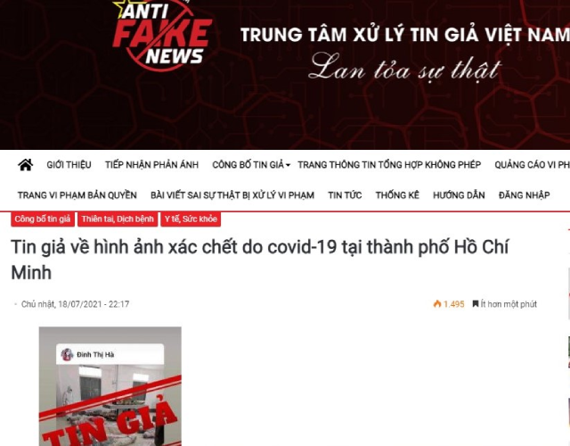 Bác tin giả về hình ảnh người chết do COVID-19 tại TPHCM - ảnh 2