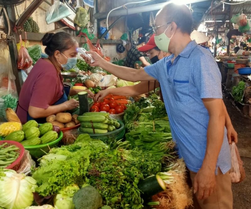 Tại các chợ truyền thống việc thực hiện 5K nghiêm túc Tại các chợ truyền thống việc thực hiện 5K nghiêm túc