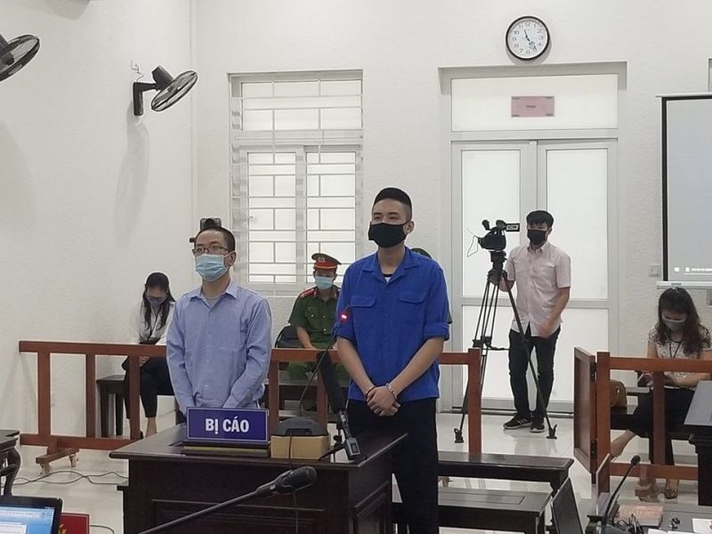 Các bị cáo tại phiên toà