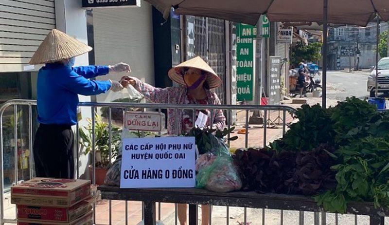 Cửa hàng 0 đồng của phụ nữ huyện Quốc Oai