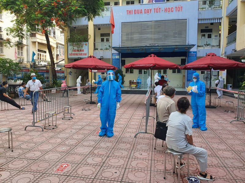 Quận Hai Bà Trưng xét nghiệm diện rộng từ sáng 31/7 - ảnh 3