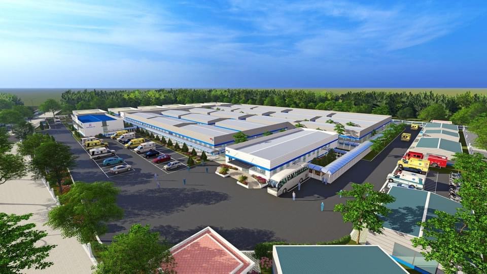 Phối cảnh bệnh viện Dã chiến tại Hà Nội