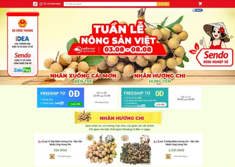 Nhãn lồng Hưng Yên lên các sàn thương mại điện tử trong mùa dịch - ảnh 1