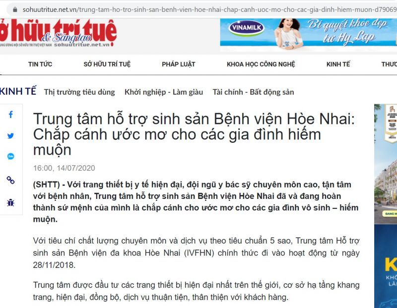 trong suốt thời gian dài, Bệnh viện Hòe Nhai tổ chức quảng cáo rầm rộ dịch vụ IVF trên nhiều phương tiện thông tin đại chúng