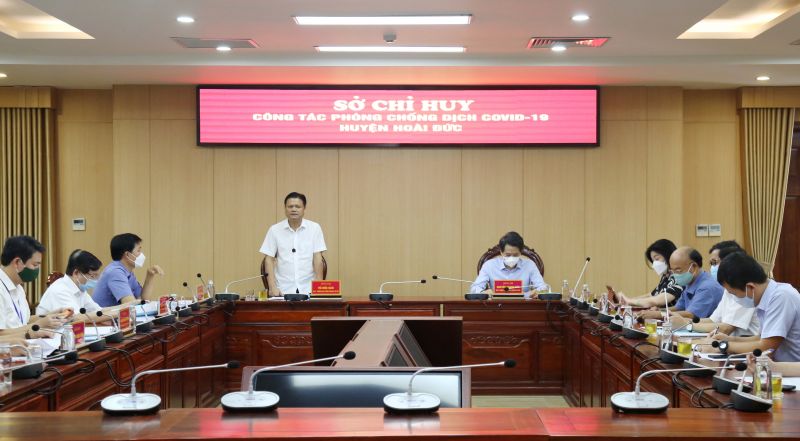 Đoàn công tác làm việc tại huyện Hoài Đức Đoàn công tác làm việc tại huyện Hoài Đức