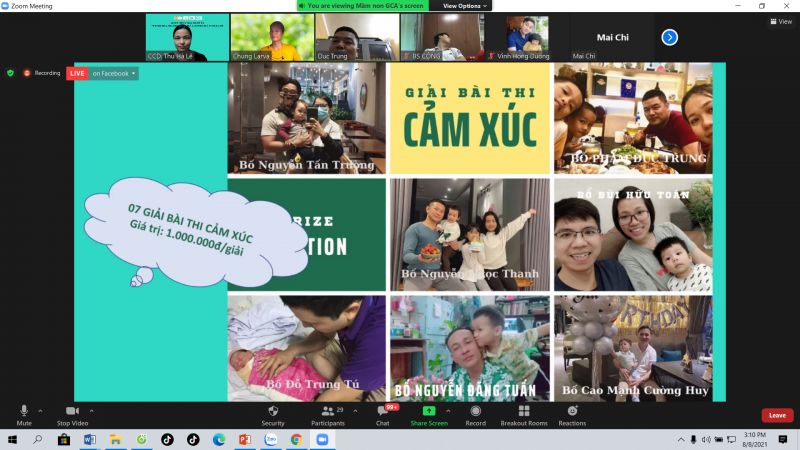 Cuộc thi thu hút đông đảo các ông bố trên mọi miền tổ quốc tham gia Cuộc thi thu hút đông đảo các ông bố trên mọi miền tổ quốc tham gia