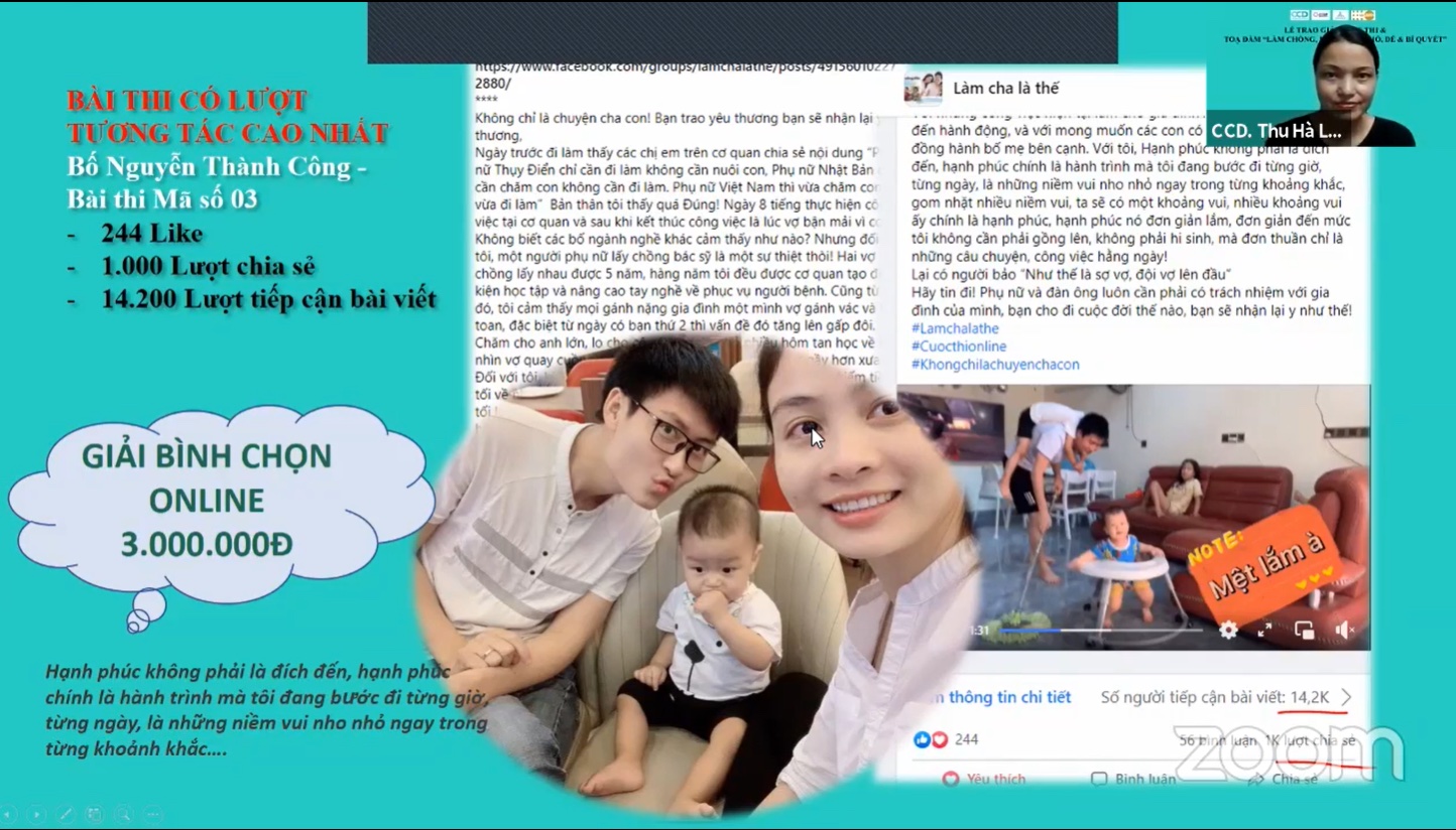 Nhiều ông bố cho rằng, dành thời gian quan tâm, chia sẻ với vợ, chơi và dạy con giúp cho họ cảm thấy cuộc sống của mình ý nghĩa hơn Nhiều ông bố cho rằng, dành thời gian quan tâm, chia sẻ với vợ, chơi và dạy con giúp cho họ cảm thấy cuộc sống của mình ý nghĩa hơn