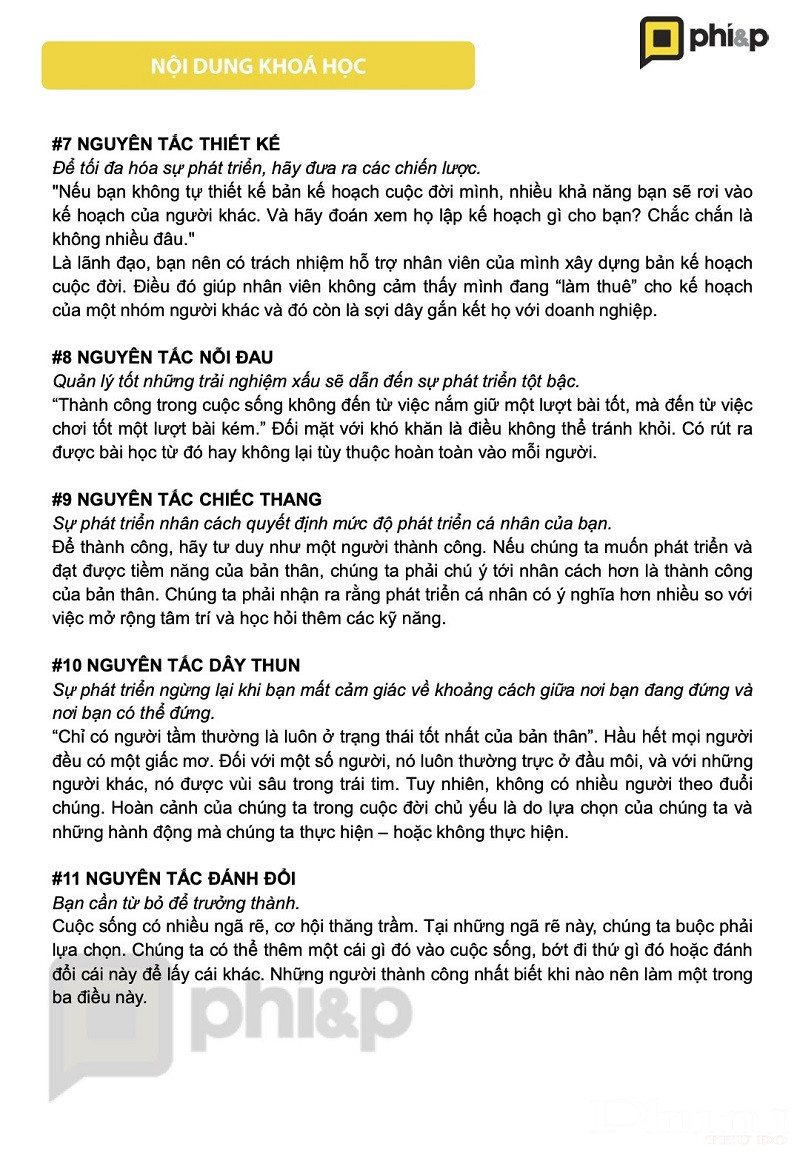 Chia sẻ 15 nguyên tắc phát triển bản thân - ảnh 3