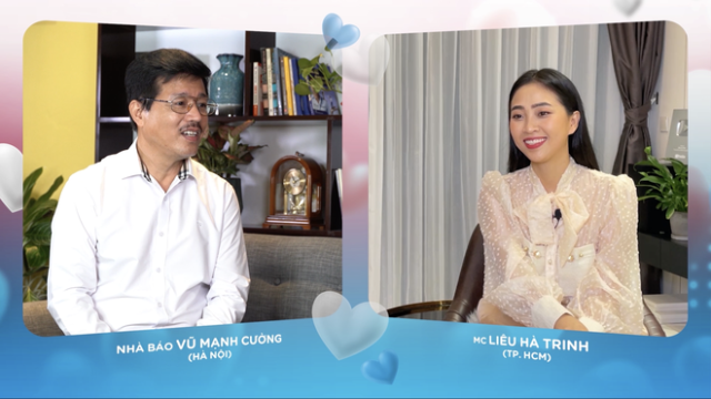 MC Liêu Hà Trinh & nhà báo Vũ Mạnh Cường cùng nhau dẫn chương trình.