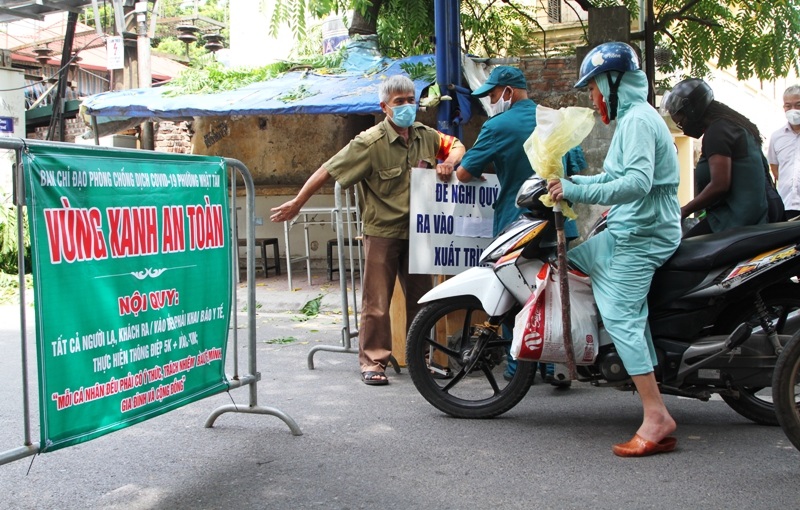 Thực hiện kiểm soát tại chốt vùng xanh an toàn Thực hiện kiểm soát tại chốt vùng xanh an toàn