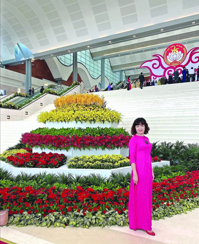 Chị Lê Thanh Hương (Cán bộ Ban Hành Chính trị sự)