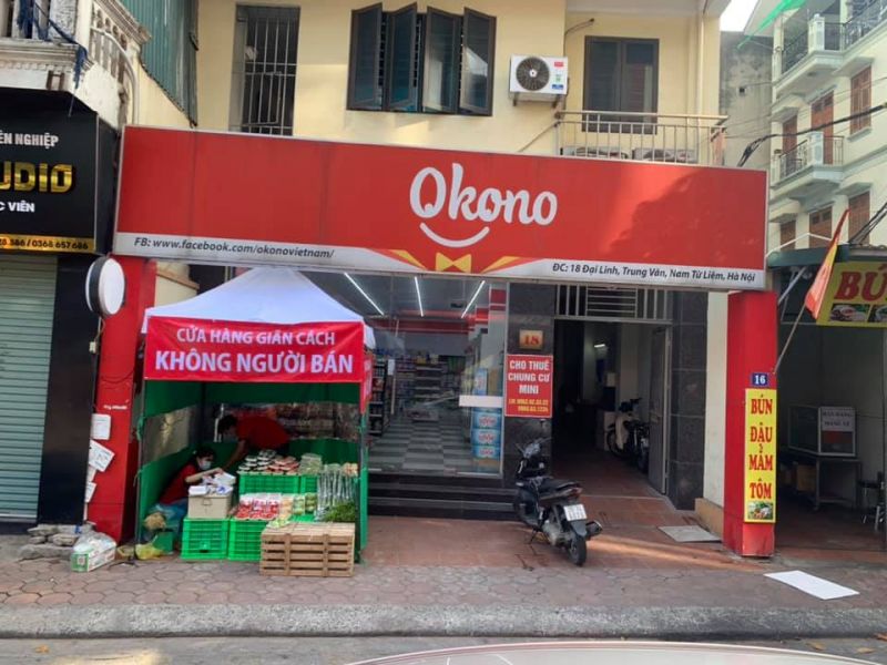 Mô hình “ Cửa hàng giãn cách không người bán này” Mô hình “ Cửa hàng giãn cách không người bán này”