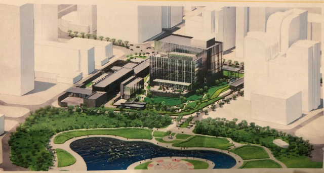 Phác hoạ bối cảnh Đại sứ quán Mỹ mới.