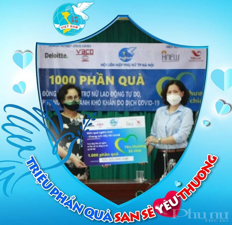 Hội LHPN Hà Nội hưởng ứng chương trình Triệu phần quà san sẻ yêu thương