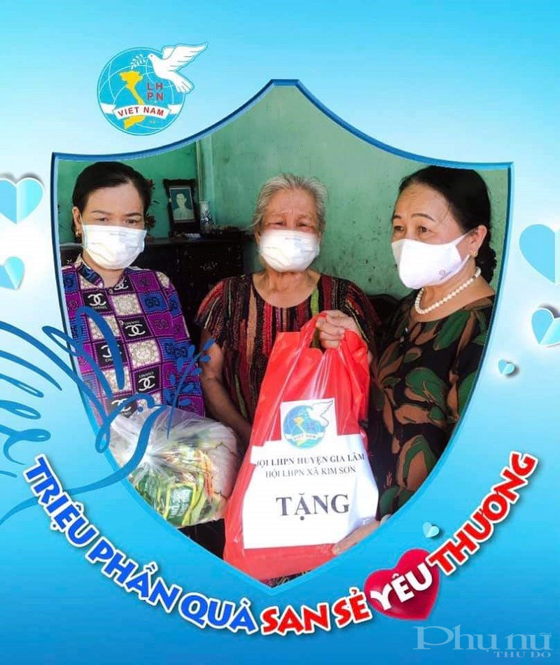 Phụ nữ Gia Lâm tặng những suất quà cho phụ nữ khó khăn trên địa bàn