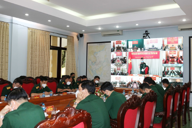 Hội nghị giao ban trực tuyến triển khai c&aacute;c biện ph&aacute;p ph&ograve;ng, chống dịch COVID-19.