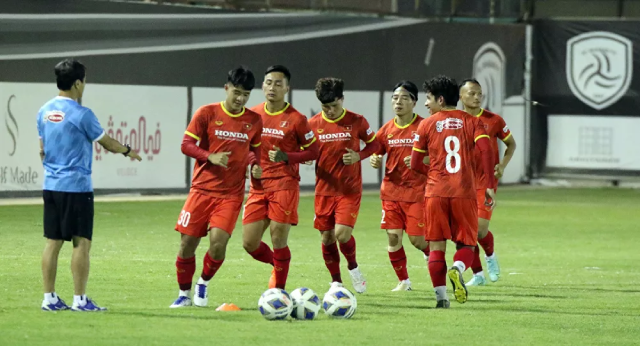 Đội tuyển Việt Nam tập buổi thứ 3 tại Riyadh, Saudi Arabia.