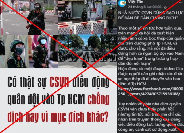 Cần tỉnh táo trước luận điệu xuyên tạc của thế lực thù địch trong bối cảnh dịch Covid-19 diễn biến phức tạp.