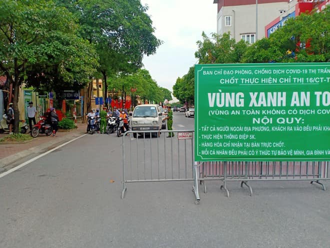 Gia lâm chia thành 3 phân khu để thực hiện công tác phòng chống dịch.