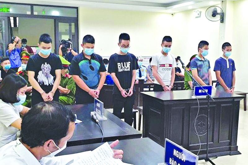 Các bị cáo tại tòa ngày 1/9 Các bị cáo tại tòa ngày 1/9