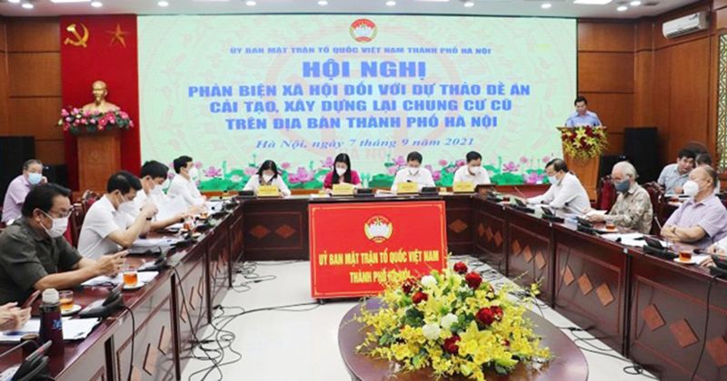 Hội nghị phản biện x&atilde; hội đối với Dự thảo Đề &aacute;n cải tạo, x&acirc;y dựng lại CCC tr&ecirc;n địa b&agrave;n TP.