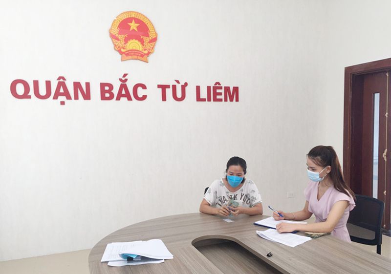 Người LĐ tạm hoãn hợp đồng LĐ gặp khó khăn do dịch bệnh Covid-19 nhận hỗ trợ theo Nghị quyết 68/NQ-CP tại quận Bắc Từ Liêm