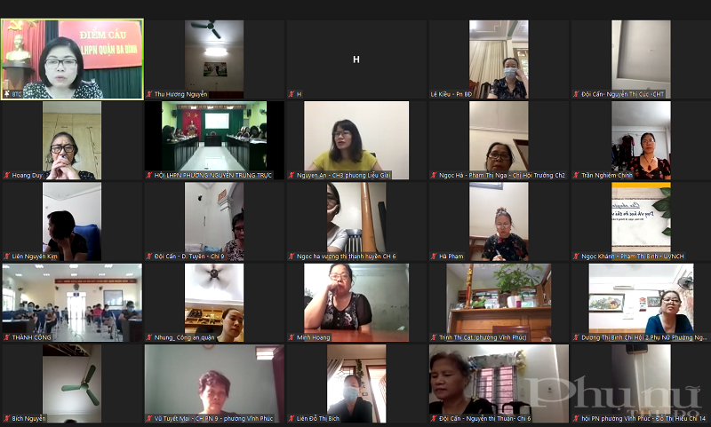 Lớp tập huấn được tổ chức bằng hình thức trực tuyến