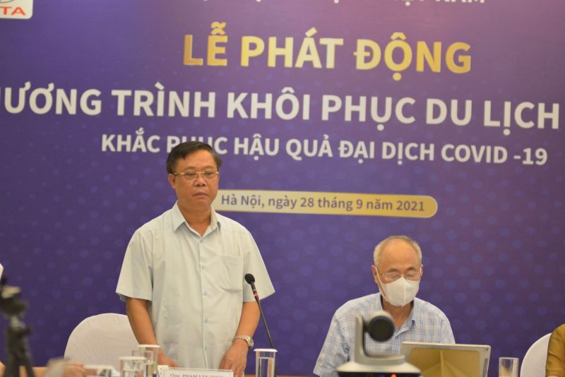 Phó Tổng cục trưởng Tổng cục Du lịch Phạm Văn Thuỷ phát biểu tại lễ phát động Phó Tổng cục trưởng Tổng cục Du lịch Phạm Văn Thuỷ phát biểu tại lễ phát động