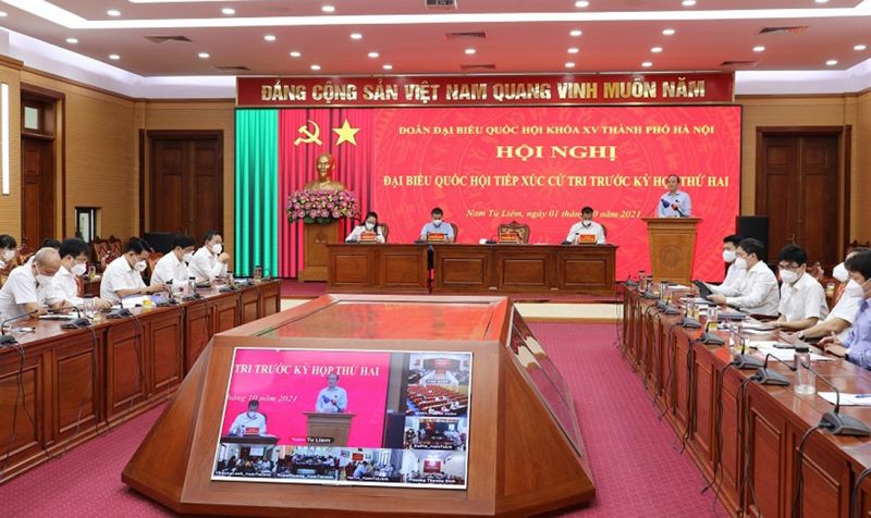 Quảng cảnh Hội nghị tiếp xúc xử tri Quảng cảnh Hội nghị tiếp xúc xử tri