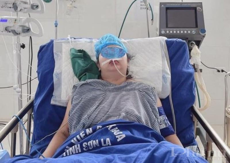 Thai phụ L.T.K được điều trị tại bệnh viện Đa khoa tỉnh Sơn La.