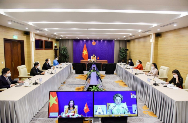 Diễn đàn Phụ nữ Á - Âu lần thứ III được tổ chức từ ngày 13 - 15/10/2021 theo hình thức trực tuyến.