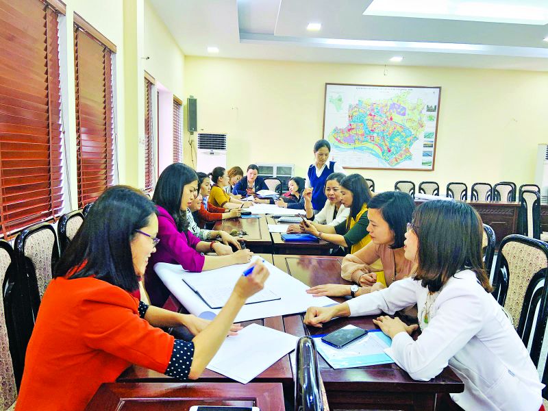 Hội LHPN huyện Đông Anh tập huấn kỹ năng lập kế hoạch, viết báo cáo cho đội ngũ Chủ tịch, Phó Chủ tịch, cán bộ nguồn cơ sở năm 2020