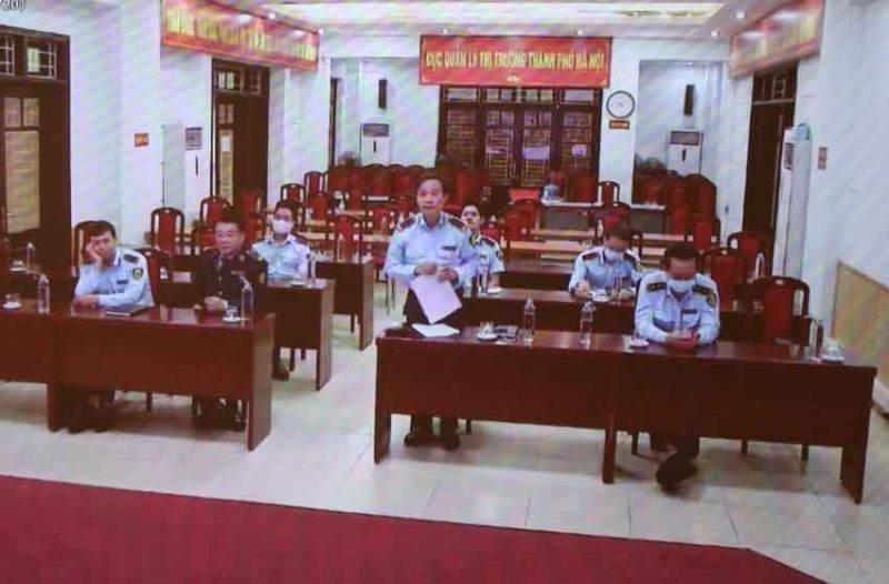 Tại điểm cầu từ Cục QLTT Hà Nội Tại điểm cầu từ Cục QLTT Hà Nội