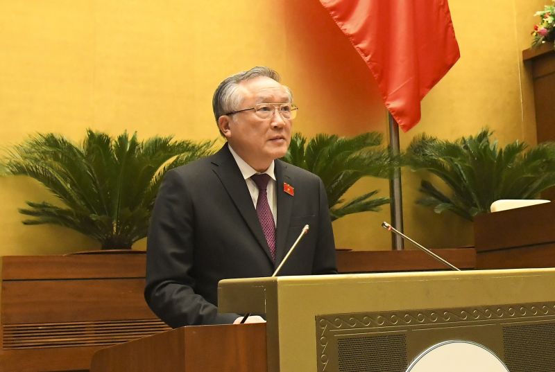 Chánh án Tòa án nhân dân tối cao Nguyễn Hòa Bình. Chánh án Tòa án nhân dân tối cao Nguyễn Hòa Bình.