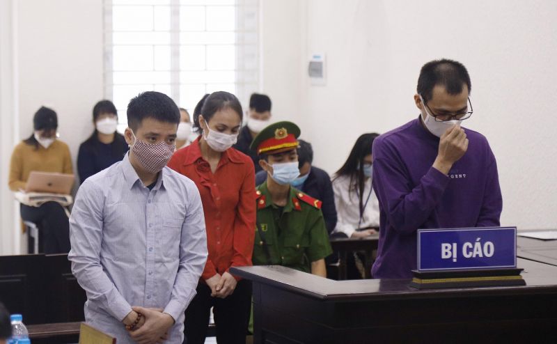 Các bị cáo tại Toà